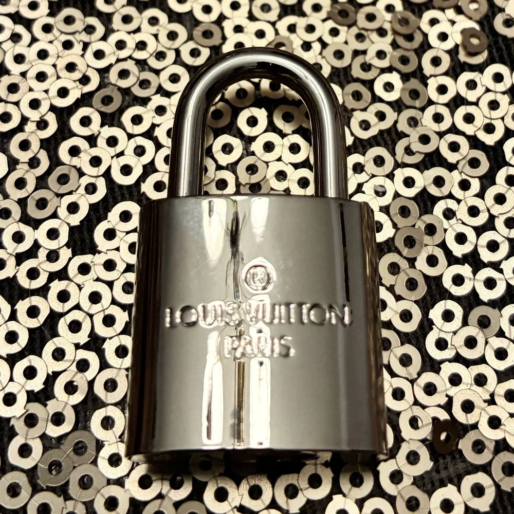 Louis Vuitton Silver Tone No. 315 Padlock NEW Purse Charm - Picture 2 of 3